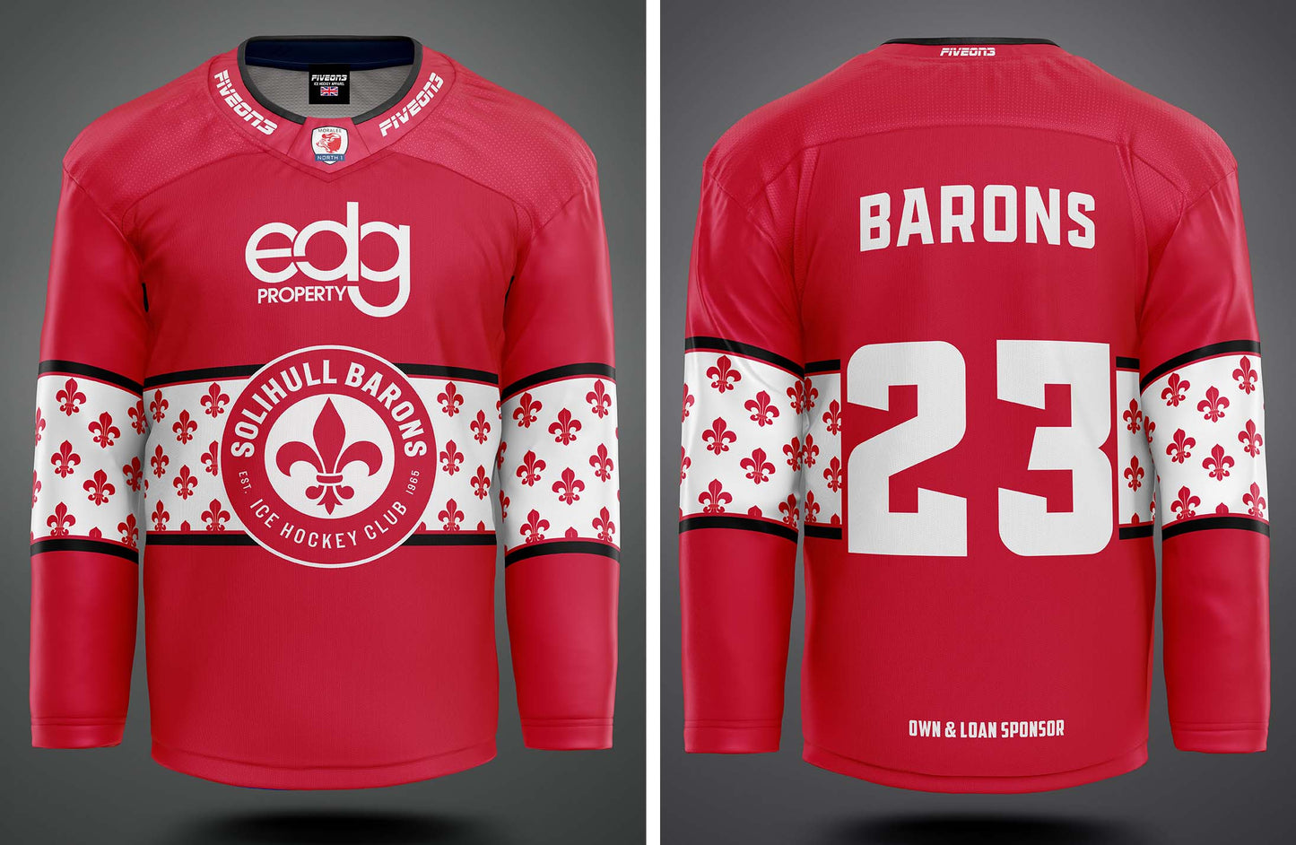 Barons Adult Replica Shirt - Red